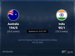 2,387,306 likes · 89,621 talking about this. Australia Vs India Live Score Over 2nd T20i T20 6 10 Updates Cricket News