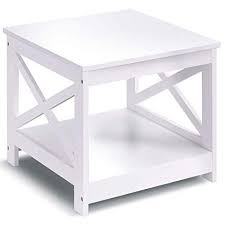 Casart Nightstand End Table Home Furniture Open Shelf X Design Beside Coffee Table 1 Furniture Coffee Table Home Furniture