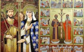 Sfintii constantin si elena sunt praznuiti de catre biserica ortodoxa in fiecare an pe 21 mai. Sfintii Imparati Constantin Si Elena Sis Painting Elena