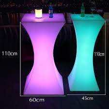 I have put little led lights in drawer under the glass it looks amazing,i love it! 2021 New Rechargeable Led Cocktail Table Nightclub Bar Lighted Up Coffee Table Lighting Furniture Supplies Bar Tables Aliexpress