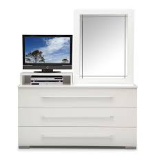 Dimora White Dresser With Deck Mirror White Dresser White Bedroom Set Luxury Bedroom Sets