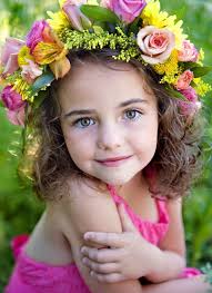 Flower Child Beautiful Children Flower Child Beautiful Little Girls