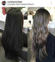 Haistyle From Dark Brown To Ash Lighter Brown Midtones Highlights Balayage Hair Brown Hair Balayage Hair Styles Brown Hair Colors
