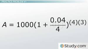 compounding interest formulas calculations examples