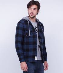 Camiseta Manga Longa Com Capuz Masculina Camisa Masculina Xadrez Manga Longa Com Bolso Com Capuz Com Forro Marca Ripping Tecido Flanela Composicao Camisa Xadrez Masculina Flanelas Masculinas