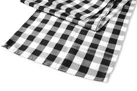 Black And White Checkered Table Runner Gingham Checkered Polyester Table Runner Black White Backyard Bbq Decorations Table Runners Dinner Party Decorations Table