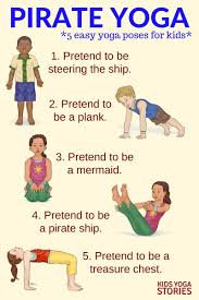 5 Pirate Yoga Poses For Kids 5 Pirate Books For Kids Kids Yoga Poses Kids Yoga Classes Yoga For Kids