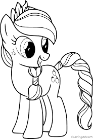 Add some colors of your imagination and make this applejack infant coloring page nice and colorful. Applejack Coloring Pages Coloringall