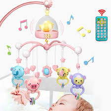 2020 Baby Crib Mobile With Remote Controll Music Box Night Light Rotate Newborn Sleeping Bed Toys Infant Rattle Q190604 From Yiwang09 28 2 Dhgate Com