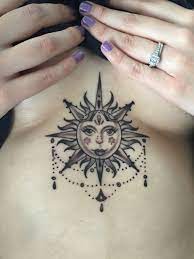Sun Sternum Tattoo Hip Tattoo Sternum Tattoo Tattoos