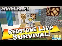 How To Make A Minecraft Redstone Lamp Design With Switch Redstone Lamp Minecraft Redstone Minecraft Redstone Lamp Crafting Recipes