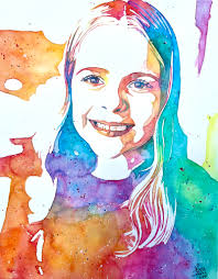Watercolor Portrait of a Client's Daughter