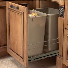 This Double Bin Pull Out Waste Bin Frame By Hafele Has A Durable Steel Frame And Soft And Silent Modern Kitchen Trash Cans Trash Can Cabinet Kitchen Trash Cans