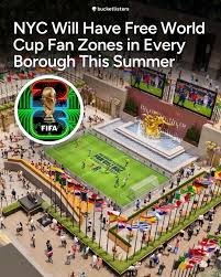 NYC is turning the World Cup into a citywide watch party this summer ???  Get all the dates and locations at the link in our bio @NYbucketlist ?? NYC  is rolling out