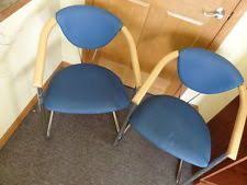 Vintage Mid Century Modern Effezeta Italy Metal Wood Blue Office Chairs Retro Retro Chair Mid Century Modern Wood Chair Mid Century Modern
