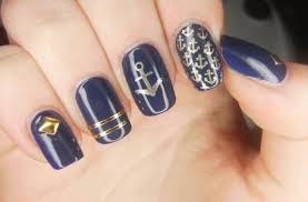 See more ideas about nail art, nails, nail designs. 16 Great Navy Nail Designs Fashionsy Com