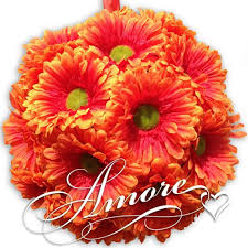 Get deals with coupon and discount code! 8 Inches Silk Pomander Kissing Ball Gerbera Daisy Flowers 2 Tone Red Buy Online In Antigua And Barbuda At Antigua Desertcart Com Productid 36259965