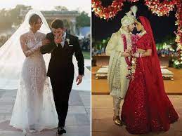 The 52 Best Celebrity Wedding Dresses Of All Time Celebrity Wedding Dresses Wedding Dresses Priyanka Chopra Wedding