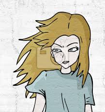 Blode Madchen Zeichnen Leinwandbilder Bilder Marionette Comic Puppe Myloview De