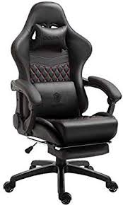 Amazon Com Dowinx Gaming Chair Office Chair Pc Chair With Massage Lumbar Support Vantage Style Pu Leather High Back Adju Task Chair Gaming Chair Office Chair