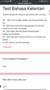 Wanita di dunia ini tidak hanya satu. Bahasa Kelantan Kelik