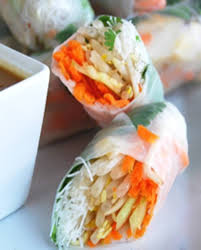 Rouleaux De Printemps Au Poulet Pour 1 Personne Recettes Elle A Table Recette Rouleau De Printemps Poulet Rouleau De Printemps Recettes De Cuisine