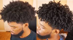 black men define curls natural hair