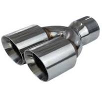 Universal Dual 89MM 3.5 Inch Exhaust Tip 76MM 3 Inch Inlet
