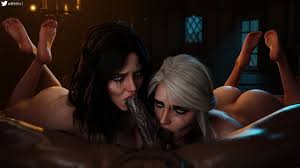 blacked, the witcher (series), the witcher 3: wild hunt, ciri, yennefer - Rule  34 World