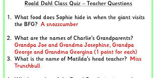 Read on for some hilarious trivia questions that will make your brain and your funny bone work overtime. Roald Dahl Class Quiz Classroom Secrets