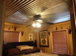 Barn Tin Ceiling That Hubby Put In Rustic Tin Ceilings Home Ceiling Rustic Ceiling
