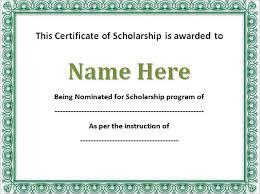 Looking for editable tennis certificates with customizable and fresh designs for tournaments or small competitions in your area? 7 Scholarship Certificate Templates Word Psd Illustrator In Design Publisher Free Premium Templates