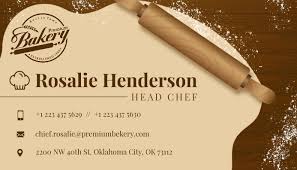 Cute dog chef business card designer's description. Beige Head Chef Business Card Template Postermywall