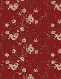Japanese art covers a variety of mediums and styles. Red Japanese Floral Tree Wallpaper Feathr Wallpapers