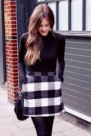 Black And White Plaid Skirt Outfit Winter Outfits With Skirts 2018 Miladies Net Fashion Plaid Skirt Outfit Checkered Skirt