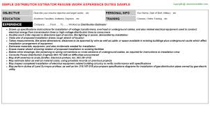 flooring estimator resumes samples