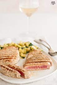 Filetto Di Tonno Marinato Cotto Alla Griglia Ricette Idee Alimentari Ricette Di Cucina