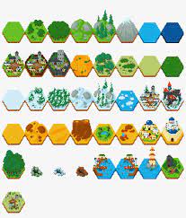 Create animations and export them as spritesheets or animated gifs. Pixel Hex Tileset Transparent Png 1024x1152 Free Download On Nicepng