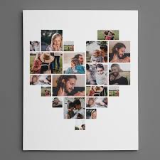 Check spelling or type a new query. Heart Shaped Photo Collage Custom Canvas Print 365canvas