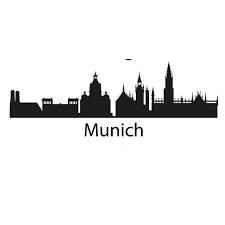 Munich Skyline Wall Decal Skyline City Skyline Silhouette Munich