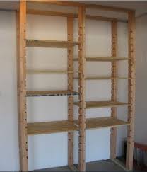 Adjustable Diy Garage Shelves Plans With Plywood Home Interiors Diy Garage Diy Garage Shelves Garage Shelf