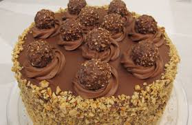 5 Layer Ferrero Rocher Nutella Dream Cake Ferrero Rocher Cake Yummy Cakes Cake