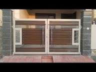 The gate comes with two doors. 40 Spectacular Front Gate Ideas And Designs Renoguide Australian Renovation Ideas And Inspiration House Main Gates Design Main Gate Design Grill Door Design