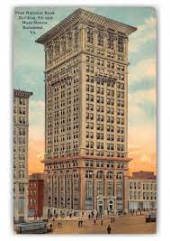 Bank of america financial center is located at 1111 e main st richmond, va 23219. Richmond Virginia First National Bank Building Vintage Grusskarten Echte Postkarten Online Versenden