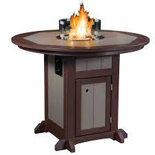 Compared to other fire pit tables, the hanover traditions features a slim rectangular burner in the center. Fire Pit Table 48 Round 36 H Counter Height Shipshewana Furniture Co