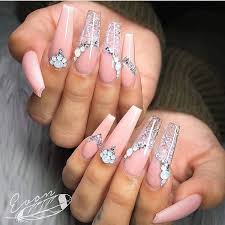 Adding decoration to your painted nails is a creative way to bring your manicure to the next level. 51 The Most Decorated Nails In The World For You To Do At Home 2019 Page 49 Of 51 Nail Designs Manicure Blog Glam Nails Rhinestone Nails Nail Designs