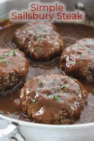 Simple Salisbury Steak Is An Easy Delicious Ground Beef Meal Recipe Beef Recipes Easy Salisbury Steak Recipes Beef Recipes For Dinner