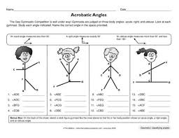 Acrobatic Angles Lesson Plans The Mailbox Angles Worksheet Math Worksheets Free Math Worksheets