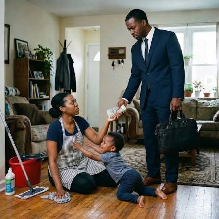 He had no idea his wife was watching what he is doing with the house maid
