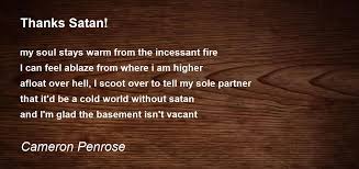 Thanks Satan!